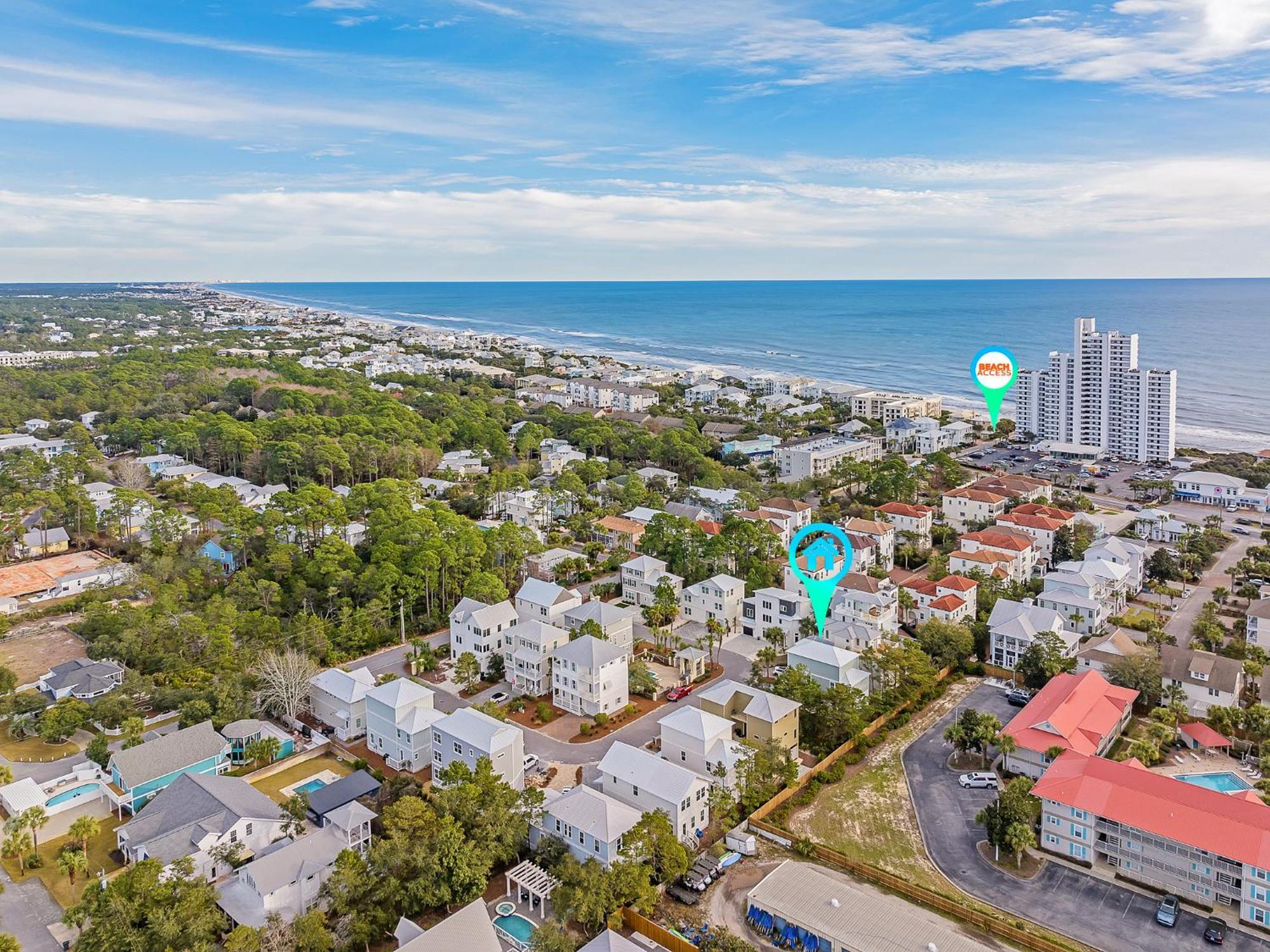 Shellabrate Good Times A Brand New Home For 2024 Only 3 Blocks To The Beach With Community Pool ซานตาโรซาบีช ภายนอก รูปภาพ